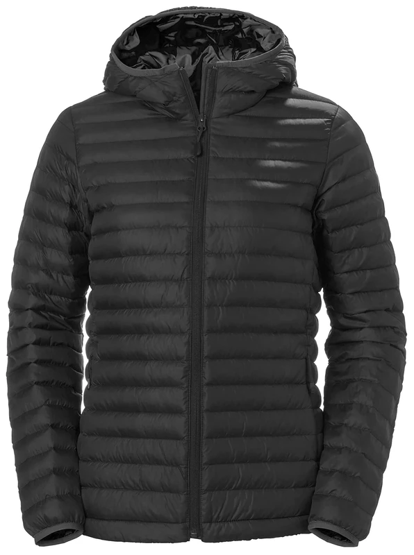 Helly Hansen Women's W Sirdal Hooded Insulator Jack, Black, S