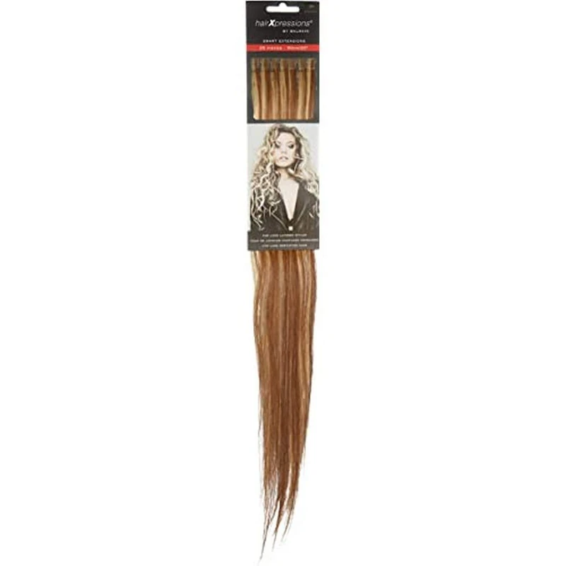 Balmain HairXpression Human Hair 25-Pieces, 50 cm Length, 20 Light Brown-Light Blonde, 190 g - Image 1