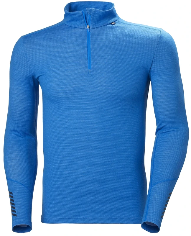 Helly Hansen Men's Lifa Merino Midweight 1/2 Zip T-Shirt, Electric Blue, Small