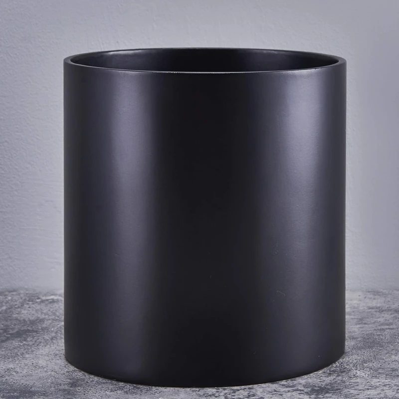 FaithLand Plant Pot 14 inch - Perfectly Fits Mid-Century Modern Plant Stand - Drainage Plug and Drainage Mesh Screen - Matte Black