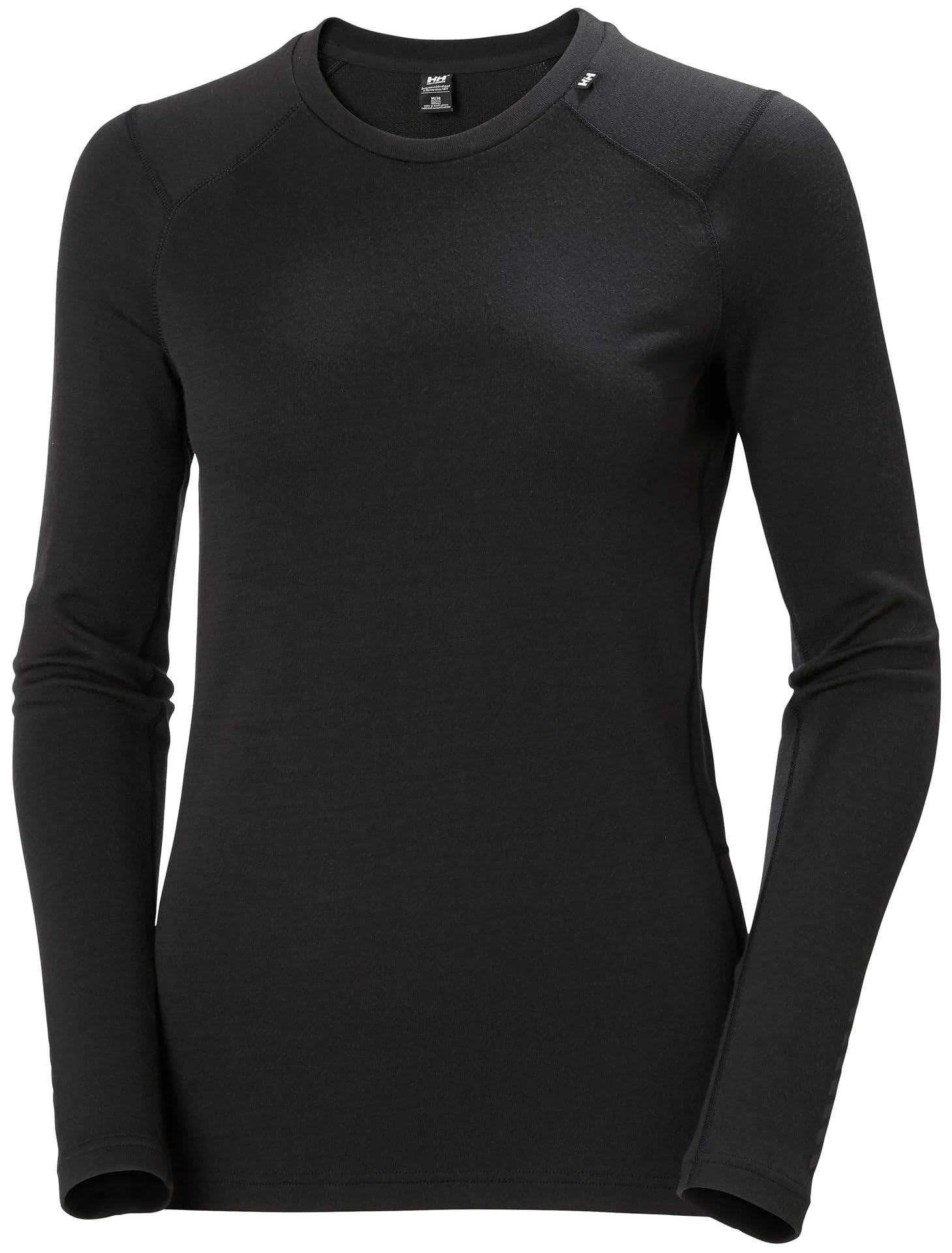 Helly Hansen Women's W Lifa Merino Midweight Crew, Black, XS