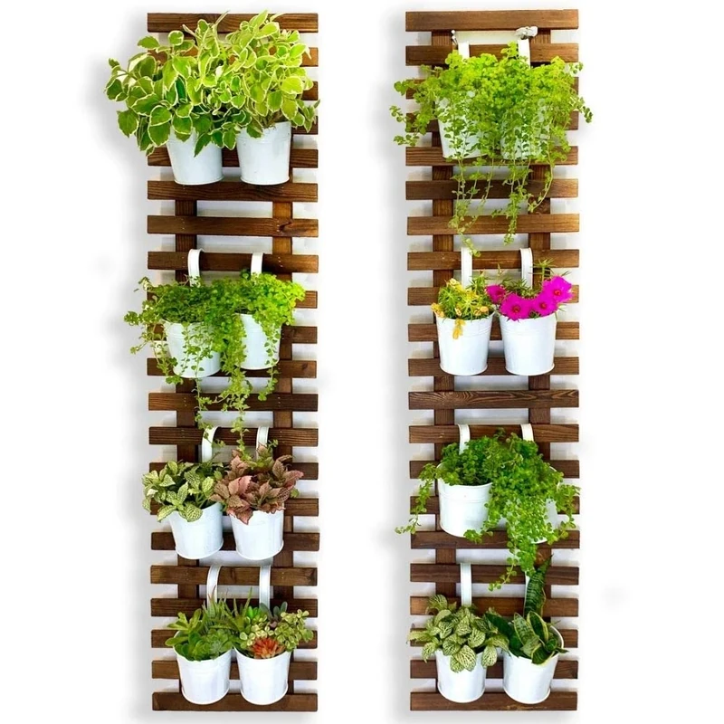 ShopLaLa Wall Plant Holder - Hanging planters for Indoor and Outdoor