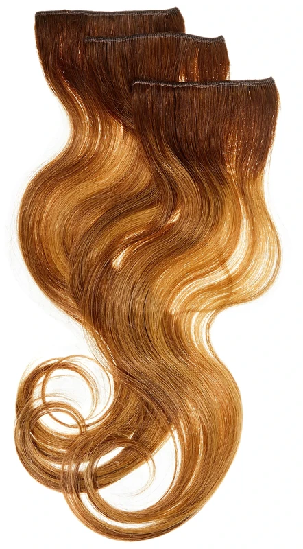 Balmain DoubleHair Extensions Human Hair 3-Pieces, 40 cm Length, Number 7G.8G OM Gold Blonde Ombre, 0.11 kg