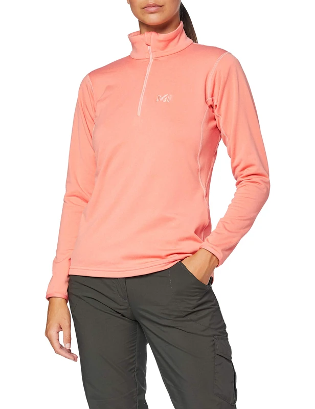 MILLET Seneca Tecno Po W Women's Fleece Jacket, womens, MIV8903, H Pop Coral, XS