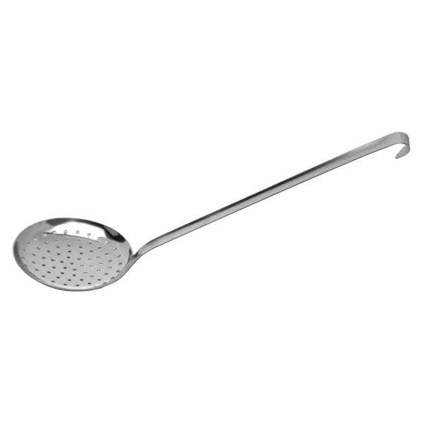 Genware Stainless Steel Skimmer 11cm x 28cm - Pack of 10 - Image 1