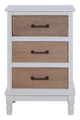 Premier Housewares Chest Of Drawers White Chest Of Drawers With 3 Drawers With Handles Bedroom Chest Of Drawers Durable White Drawers For Bedroom For Storage 43 x 33 x 66