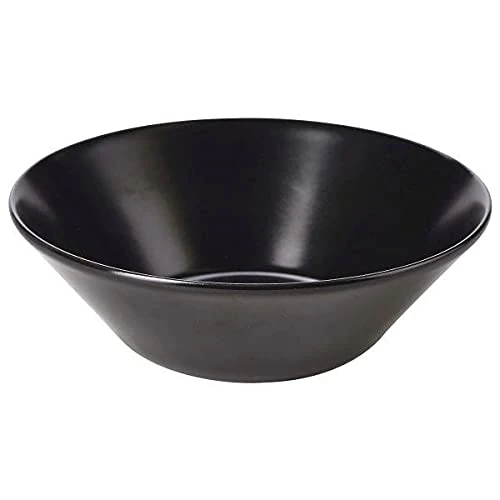 Barmans Luna Black Stoneware Serving Bowl 9.5inch / 24cm - Case of 6
