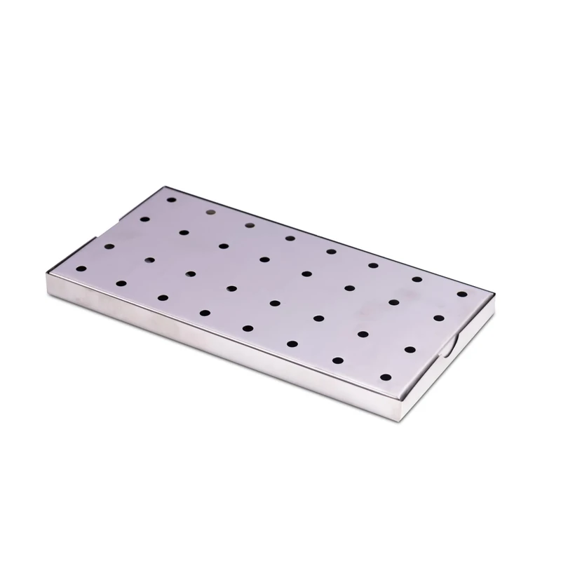 Genware Stainless Steel Drip Tray 30cm x 15cm - Pack of 5