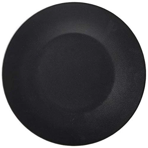 Luna Black Stoneware Wide Rim Plate 12inch / 30.5cm - Pack of 6