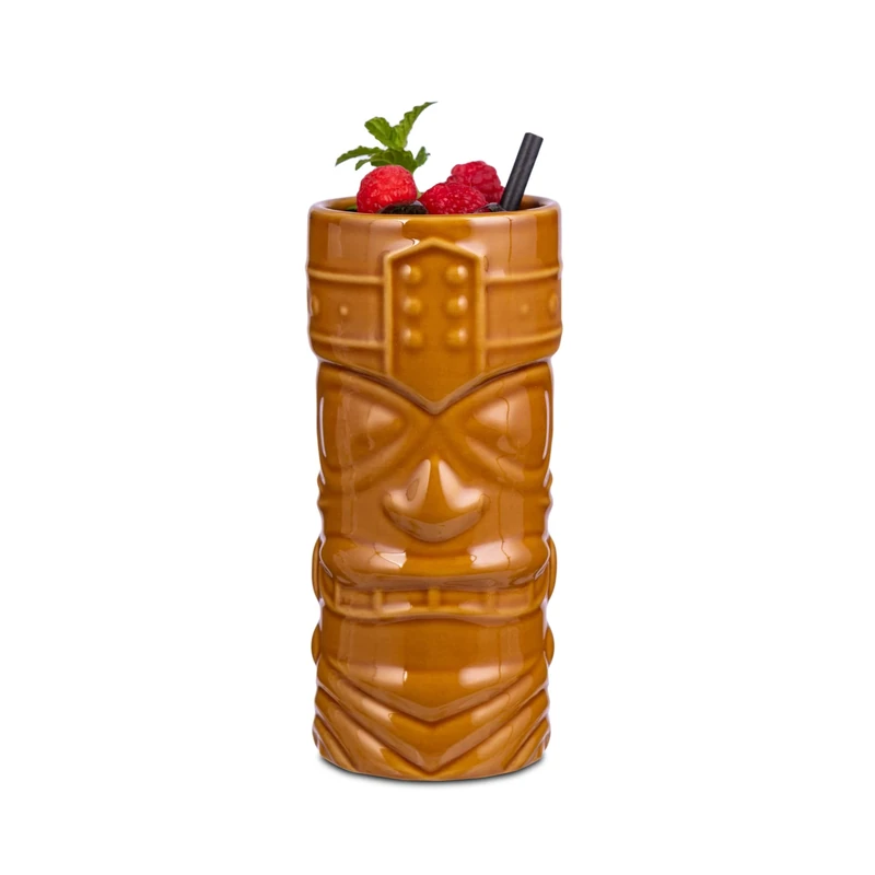 Genware Brown Tiki Mug 14oz / 400ml - Case of 24