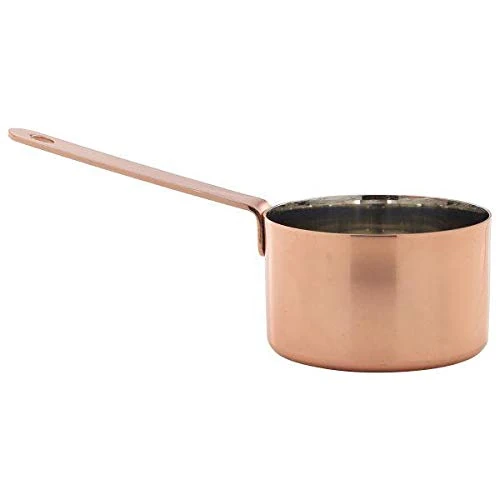 Genware Mini Copper Saucepan 7.2 x 4.7cm - Pack of 6