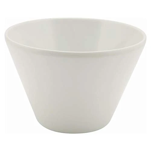 Genware White Melamine Conical Buffet Bowl 15.7cm - Pack of 6