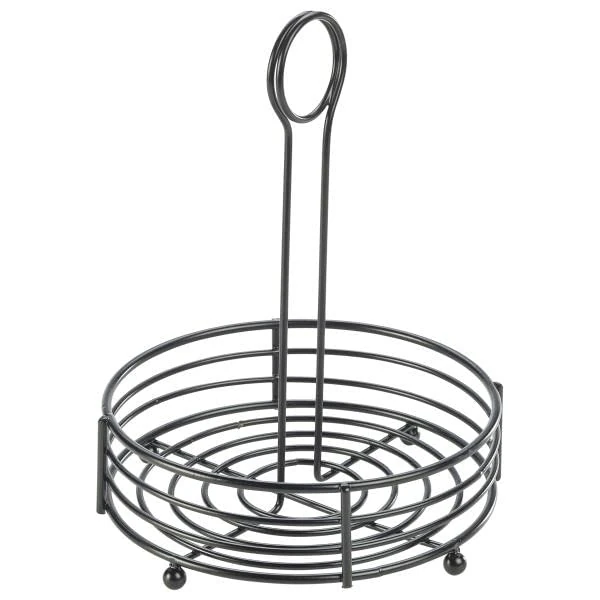 Genware Black Wire Table Caddy 6.5 x 8.5inch / 16.5 x 21.5cm - Case of 12