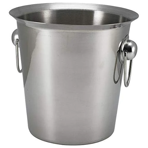 Genware Stainless Steel Wine Bucket with Ring Handles - Case of 12