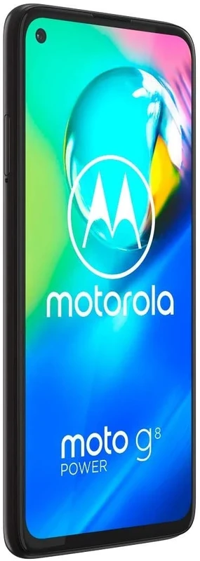 Motorola Moto G8 power 6.4 Inch FHD+ zero-notch display, Qualcomm Snapdragon SD665, 16MP main camera, 2MP macro camera, 5000 mAH battery, Dual SIM, 4/64GB, Android 10, Smoke Black (Renewed)