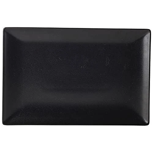 Luna Black Stoneware Rectangular Plate 30 x 20cm - Case of 12