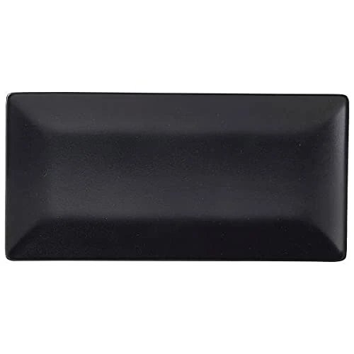 Luna Black Stoneware Rectangular Plate 30 x 15cm - Case of 12