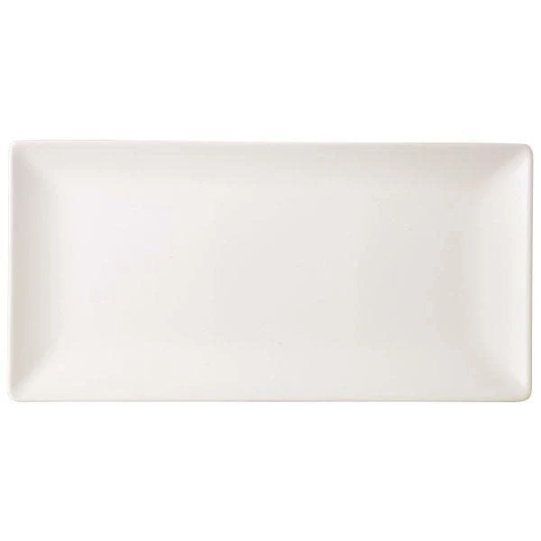 Luna White Stoneware Rectangular Plate 30 x 15cm - Pack of 6
