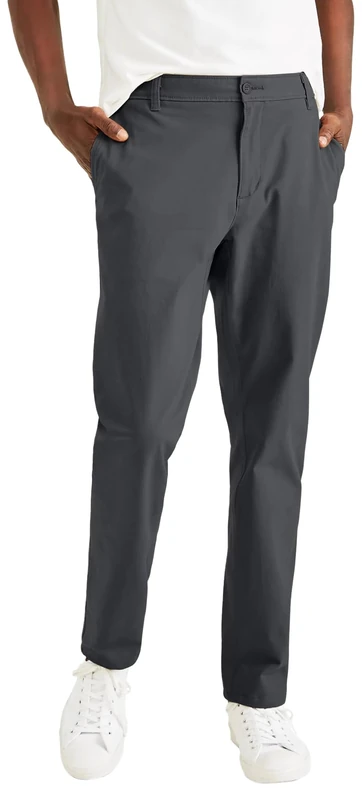 Dockers Mens Ultimate 360 Chino Straight Pants, Steelhead, 40W / 32L UK