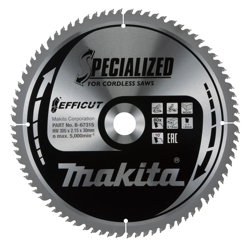 Makita B-67315 TCT Efficut Saw Blade 305x30x80T