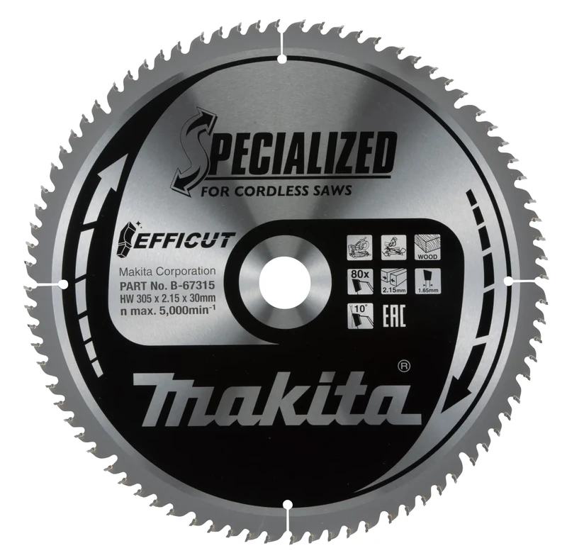 Makita B-67321 TCT Efficut Saw Blade 305x30x100T