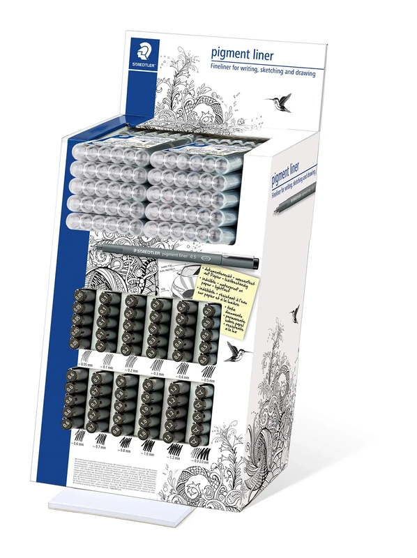 STAEDTLER 308 CA60 Fineliner Pigment Liner 60 Display