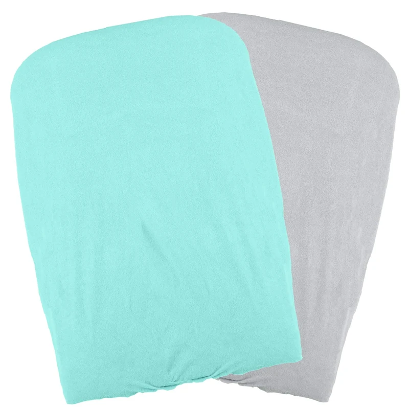 Domiva Set of 2 Changing Mat Covers Aqua/Pearl Green