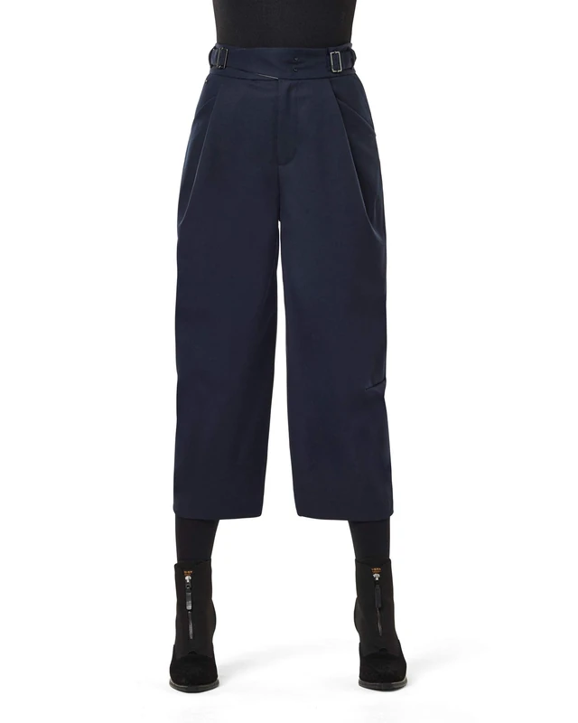 G-Star Women's 3D Wide Crop Pants, Blue (naval blue D18274-C523-1501), 25