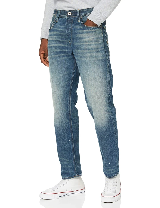 G-Star Men's Alum Relaxed Tapered Jeans, Blue (antic faded lagoon D17232-B988-A942), 31W / 34L