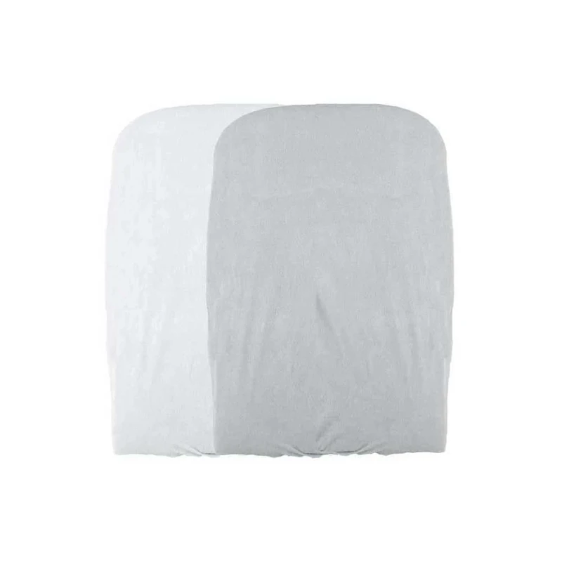 Domiva 1300594 Set of 2 Changing Mat Covers 50 x 75 cm White Pearl