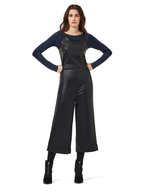 G-Star Women's Glossy Sweat Jumpsuit, Black (dk black D18580-C537-6484), L