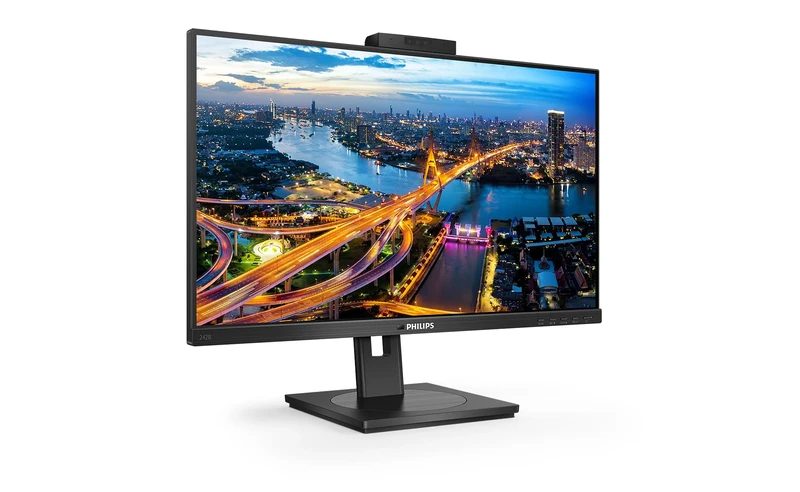 Philips 242B1H - 24 Inch FHD Monitor, 75Hz,4ms,IPS, Speakers, WebCam, Height Adjust, USB Hub (1920 x 1080, 250 cd/m², HDMI/DP/DVI/VGA/USB3.2)