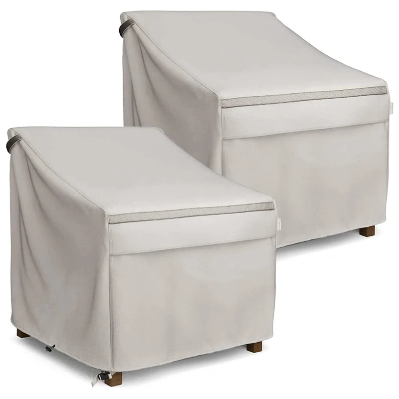 MR.COVER 2-Pack Lounge Deep-Seat/Club Chair Cover - 35" W x 38" D x 31" H, Heavy Duty Waterproof Outdoor Patio Furniture Cover for Hampton Bay Wicker Chair, Rip-Stop and Weather Resistant