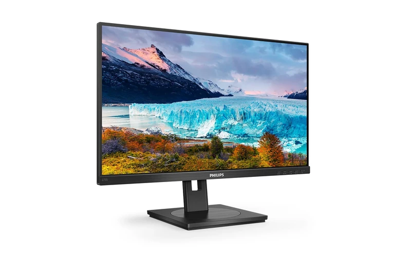 Philips 275S1AE - 27 Inch QHD Monitor, 75Hz, 4ms, IPS, Height Adjust, Speakers, adaptiveSync, Flickerfree (2560 x 1440, 300 cd/m², HDMI/DVI/DP)