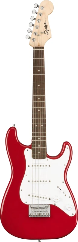Fender Squier Electric Mini Stratocaster, Electric Guitar, Dakota Red, Ideal For Guitar Beginners, Comes with Free Virtual Lessons