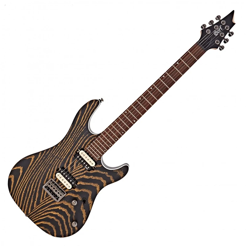 Cort KX300 Etched Black Gold Electric Guitar - EMG Pickups