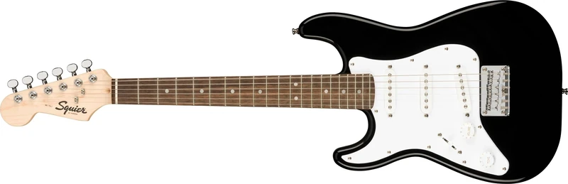 Fender Squier Lefthanded Electric Mini Stratocaster in Black, Comes with Free Virtual Lessons