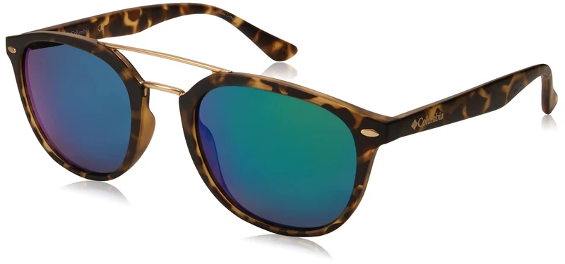 Columbia Unisex Adult Sunglasses C546SP FIRECAMP - Matte Tortoise/Green Flash with <<>> Lens - Image 1