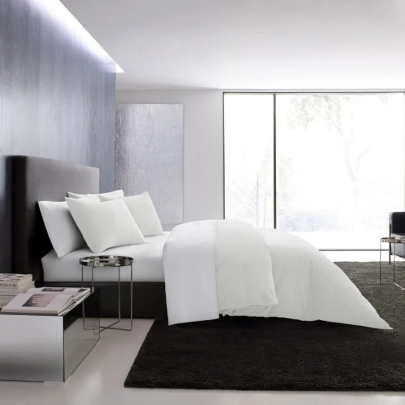 Vera Wang | 100% Cotton, Ultra Soft Luxurious Comforter Set, All Season Bedding, Pre-Washed for Added Softness, White, King