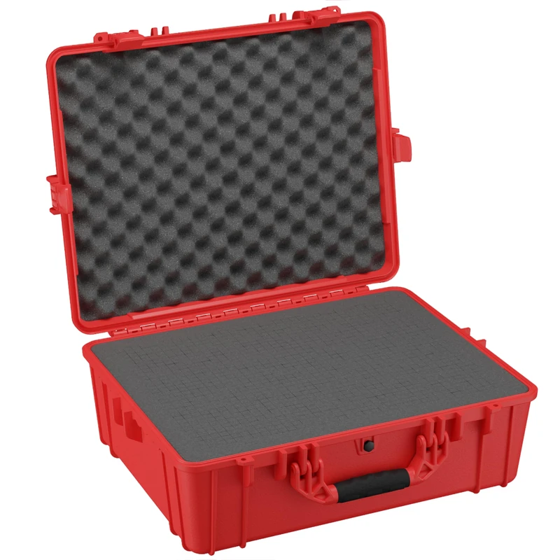 Condition 1 25" Large Waterproof Hard Case Model 839 with Foam, Portable Protective Storage Box for Travel, Hunting, Military, Tactical, Made in USA, 24.50"x 19.46"x8.41" Red