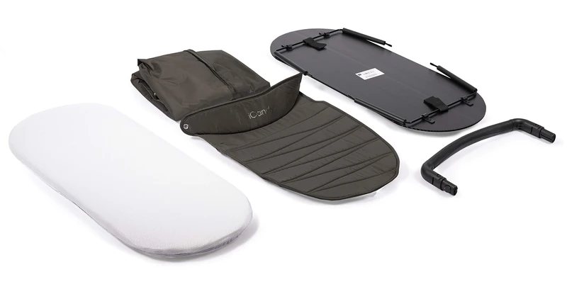 iCandy Peach All Terrain Forest 2nd Carrycot Fabric + Bumper Bar