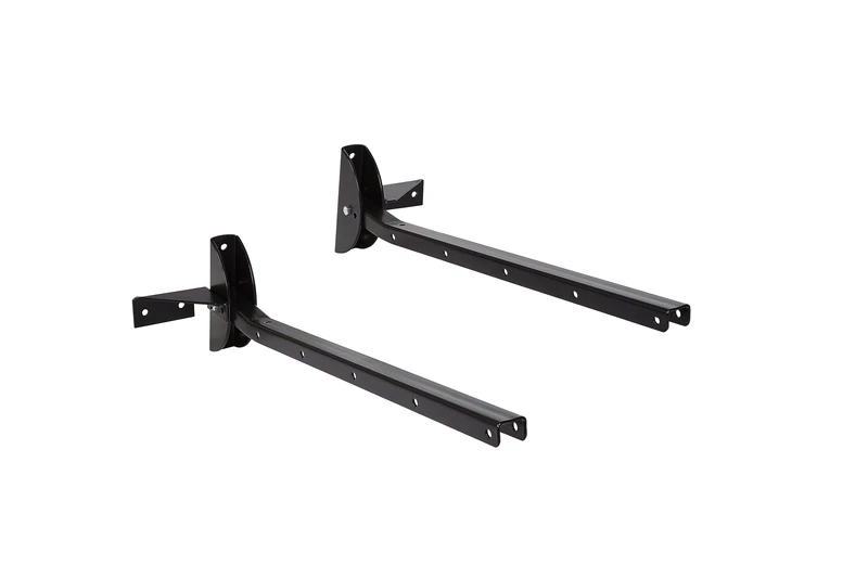 Sauvic Folding Wall Clothesline Galvanized Steel Black