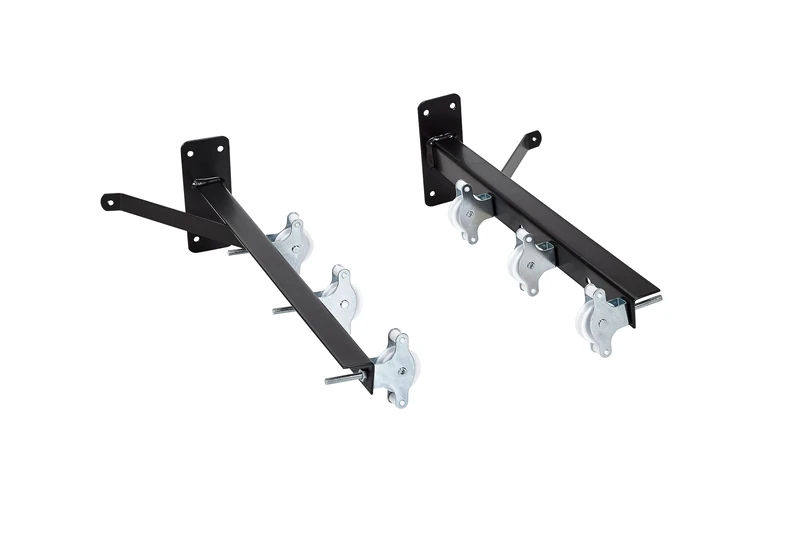 Sauvic with 6 Pulleys, Steel with Anticorrosive Plastic Coating, Black, Short