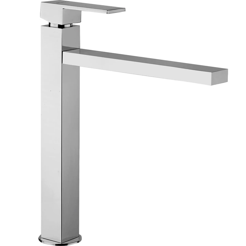 Schock High Rod Mixer with Square Fountain, Full Body, Swivel Base, 8054383960682 - Image 1