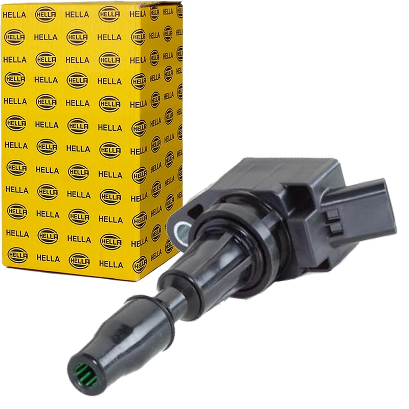 HELLA 5DA 358 057-711 Ignition Coil - 4-pin connector - Flush-Fitting Pencil Ignition Coils - Bolted