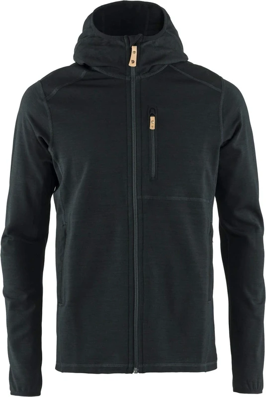 Fjallraven Keb Fleece Hoodie M Sweatshirt - Black, X-Small
