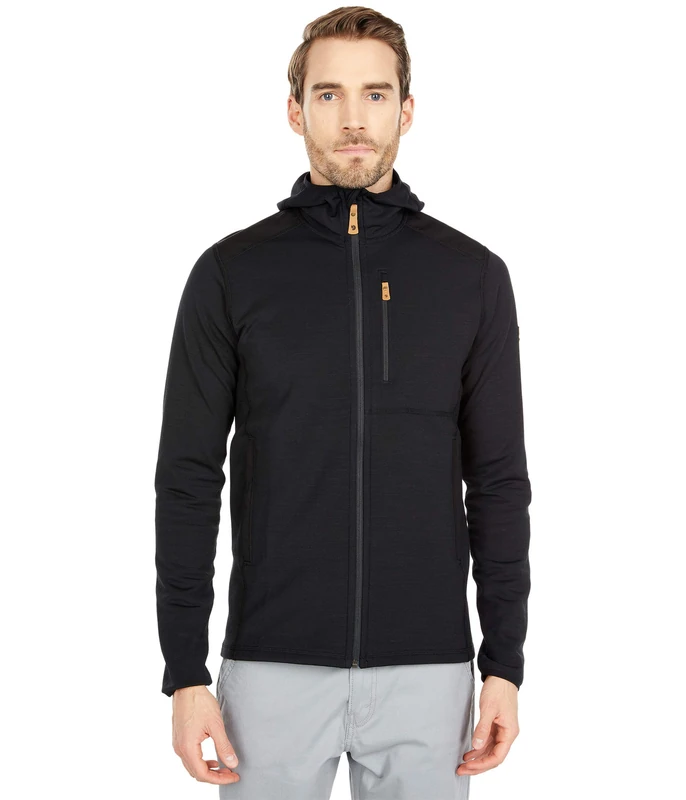 Fjallraven Keb Fleece Hoodie M Sweatshirt - Black, L - Image 1