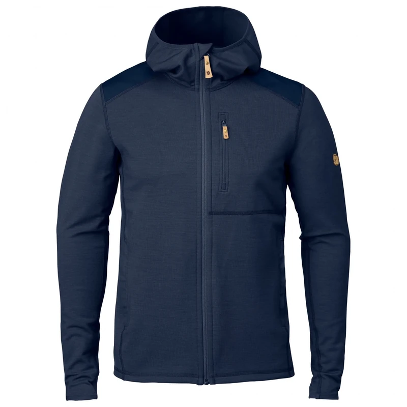 Fjallraven Keb Fleece Hoodie M Sweatshirt - Dark Navy, XS