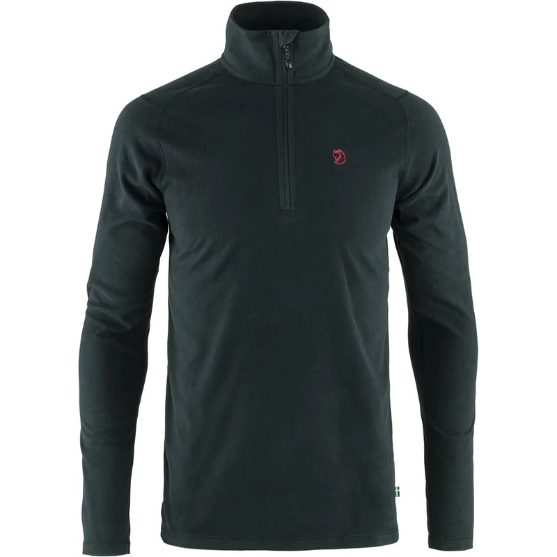 Fjallraven Men's Pine Half Zip M Sweatshirt, Black, M UK