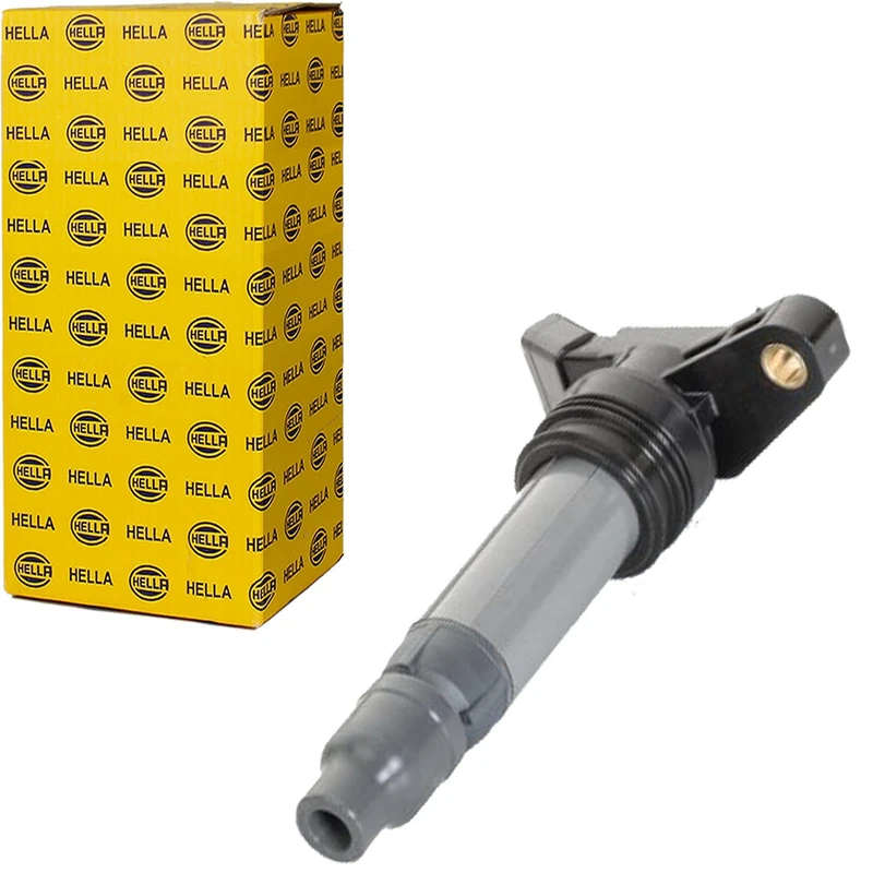 HELLA 5DA 230 036-231 Ignition Coil - 4-pin connector - Flush-Fitting Pencil Ignition Coils - Bolted